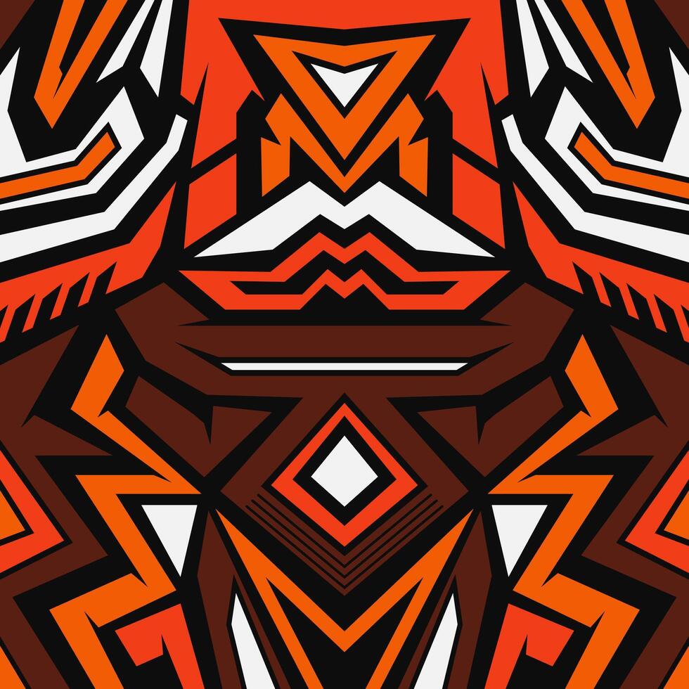 Racing style artistic abstract pattern background. Sports jersey design vector