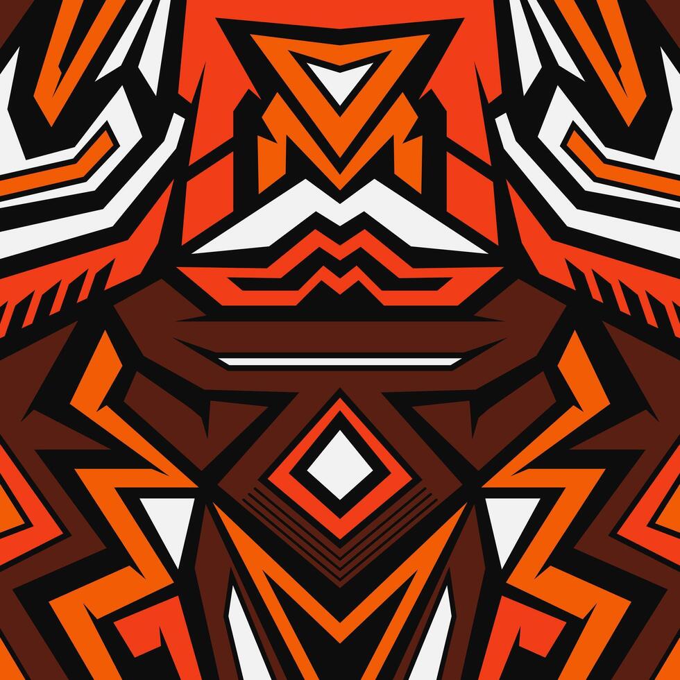 Racing style artistic abstract pattern background. Sports jersey design vector