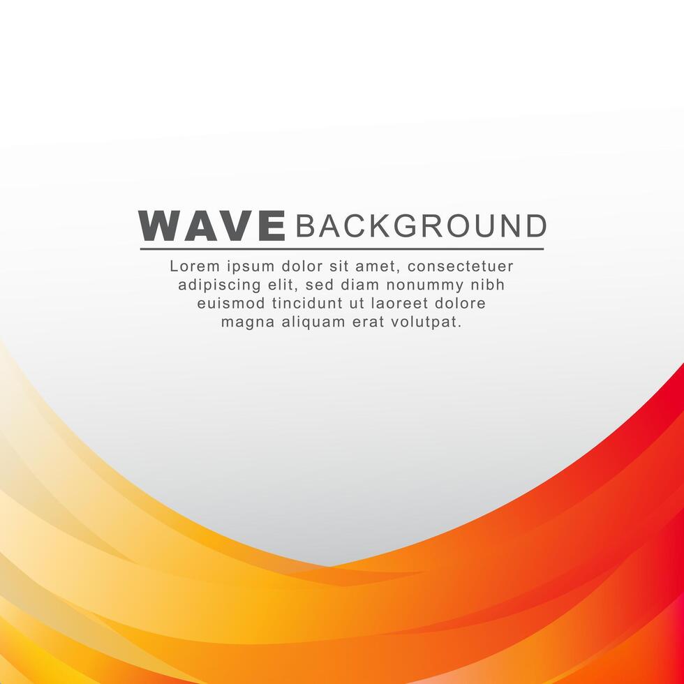 Modern background of gradient wavy shapes vector