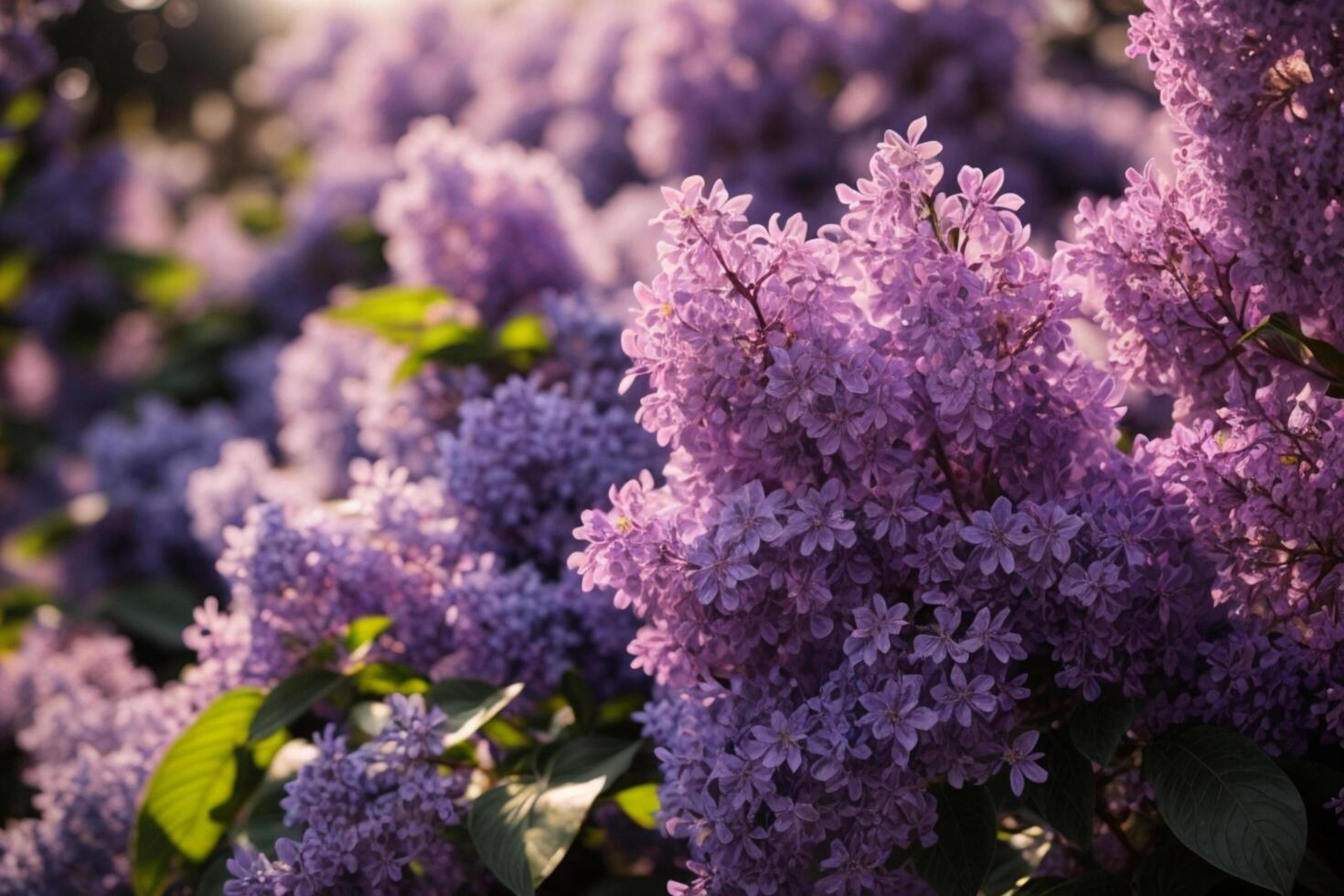 AI generated Lilac Flower Wallpaper photo