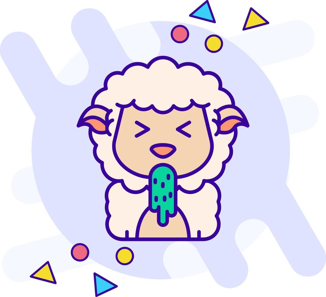 Vomit freestyle Icon vector