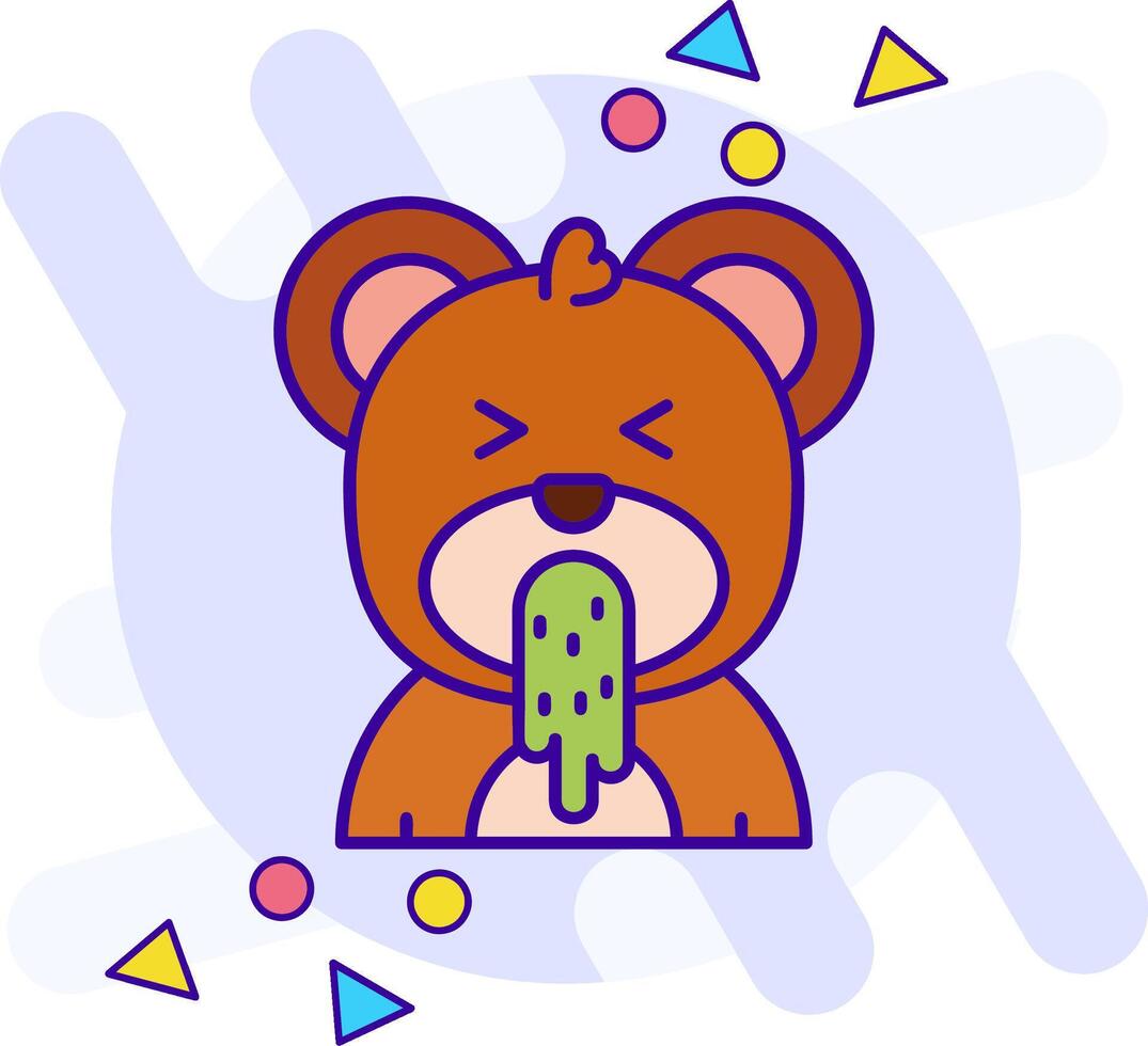 Vomit freestyle Icon vector