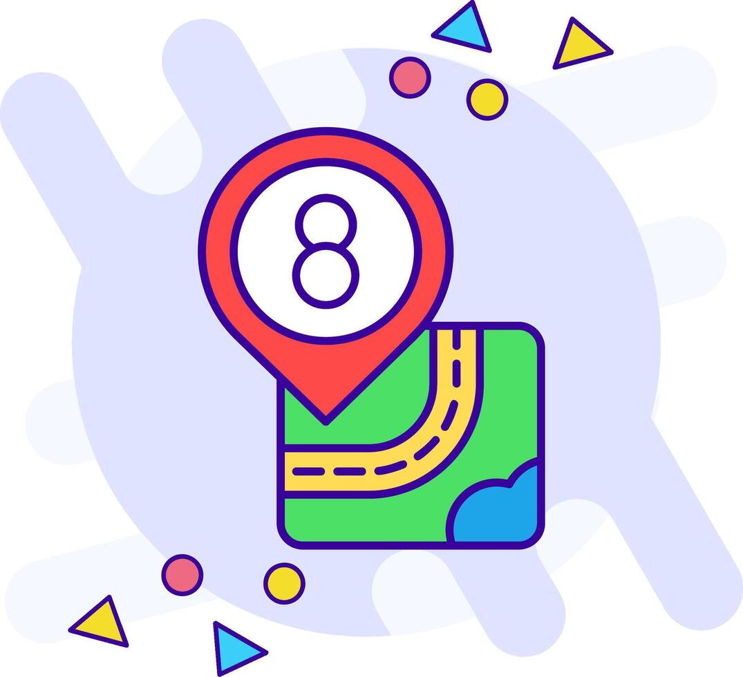 Eight freestyle Icon vector