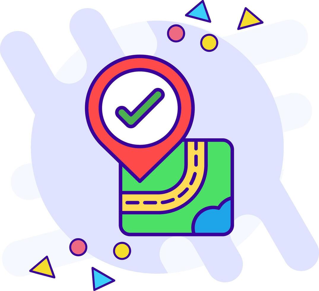 Checkmark freestyle Icon vector