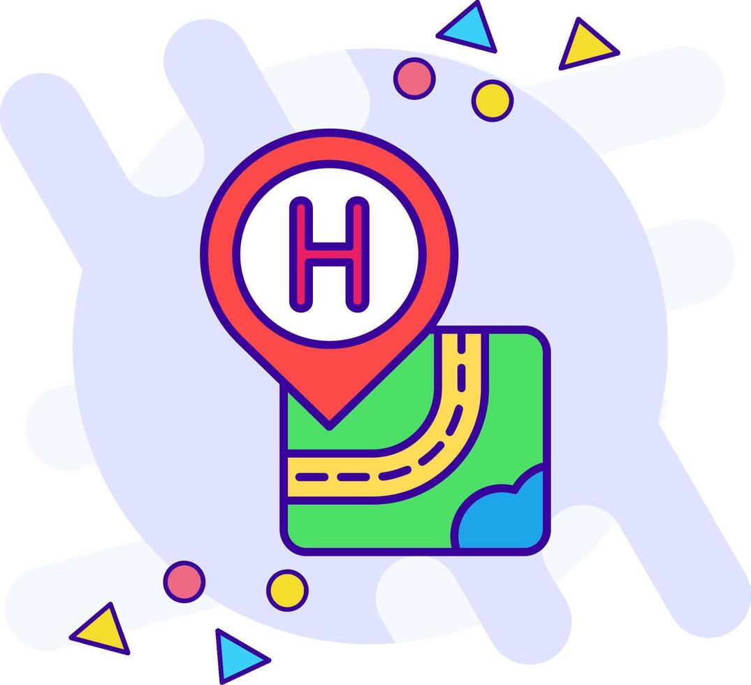 Hospital freestyle Icon vector