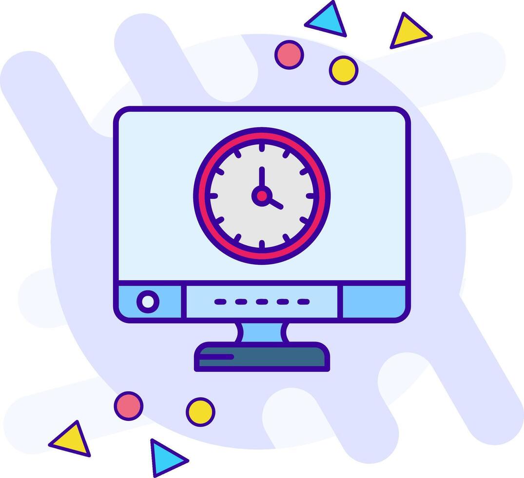 Time freestyle Icon vector