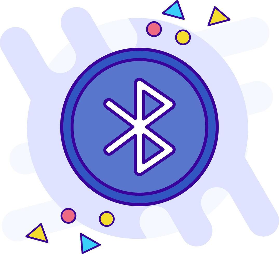 Bluetooth freestyle Icon vector