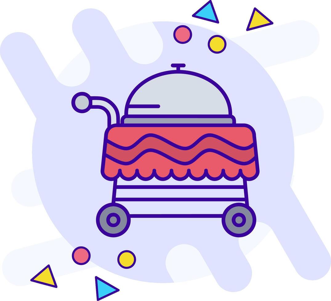 Cart freestyle Icon vector