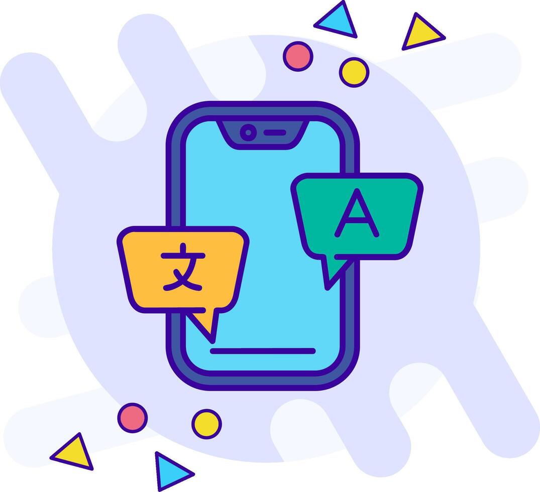 Translate freestyle Icon vector