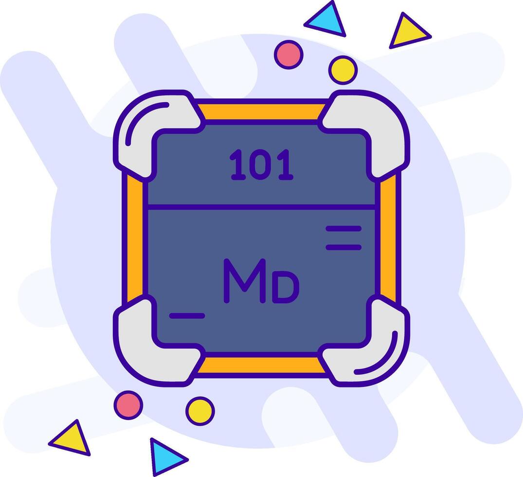 Mendelevium freestyle Icon vector