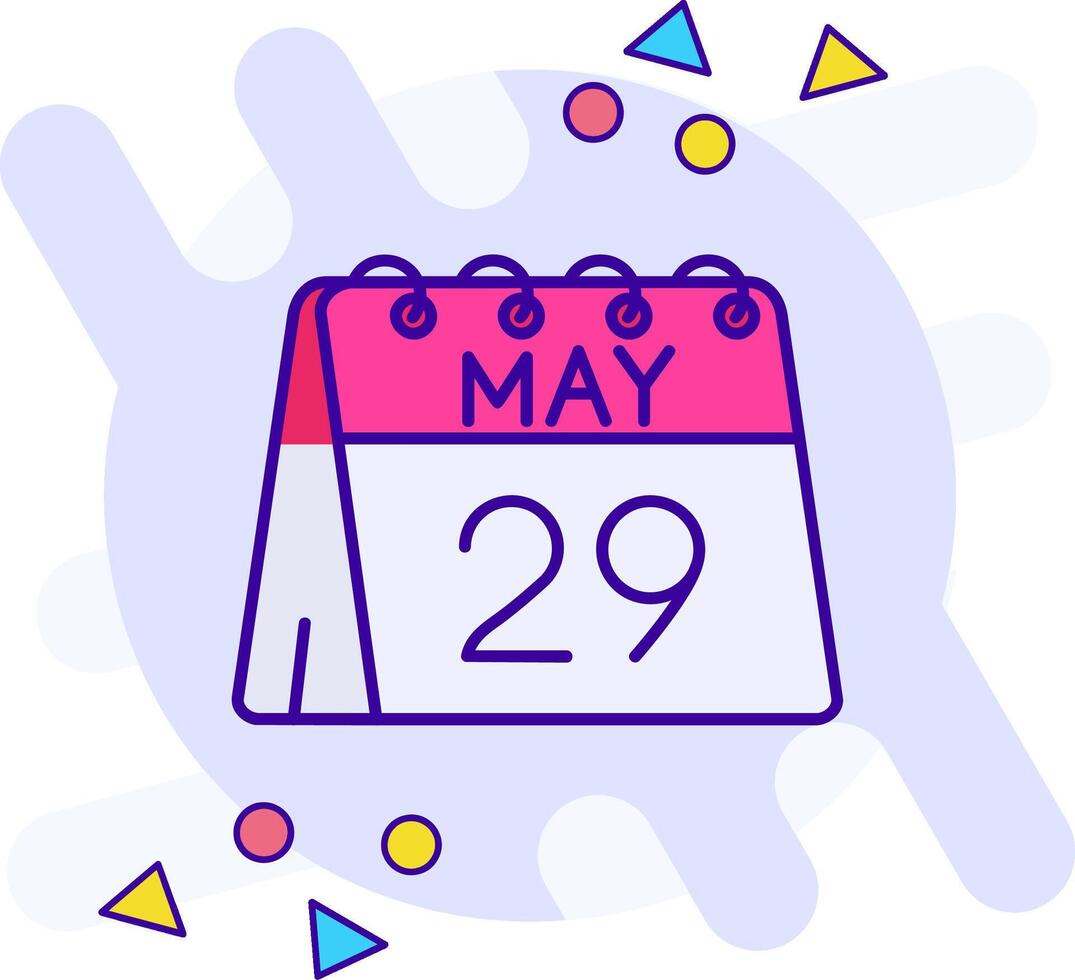 29th of May freestyle Icon vector