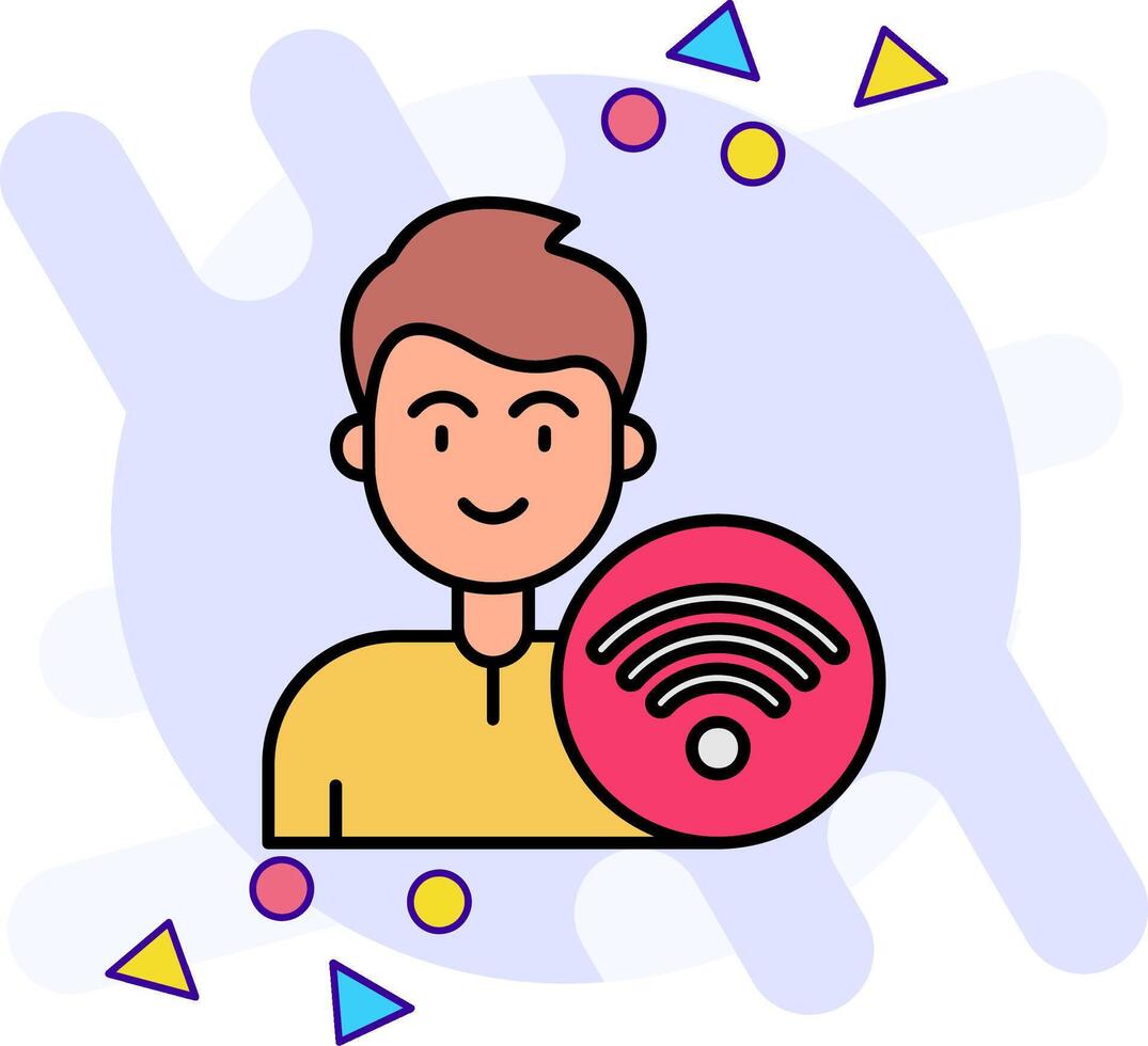 Wifi freestyle Icon vector