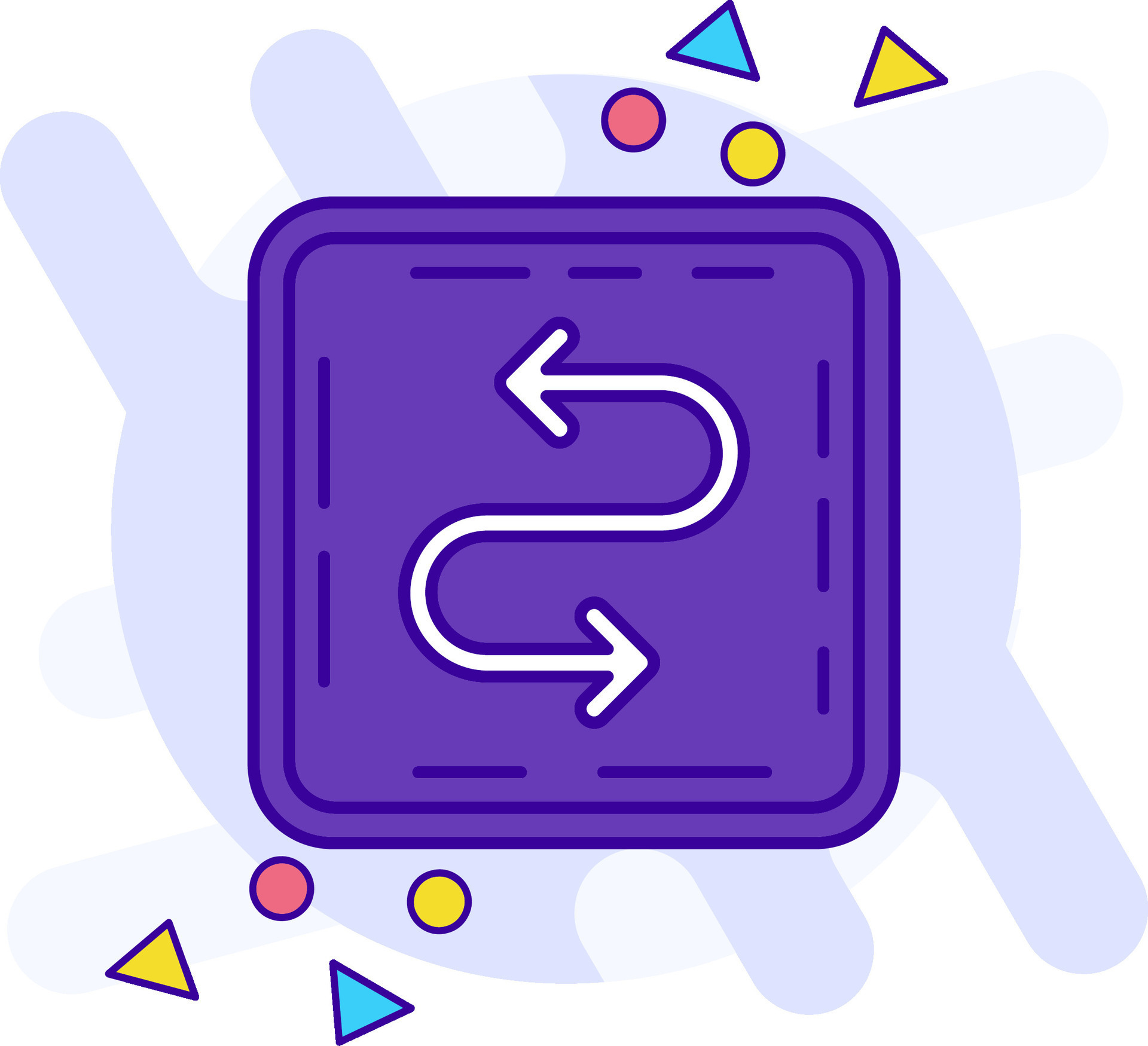 Zigzag freestyle Icon 38259990 Vector Art at Vecteezy