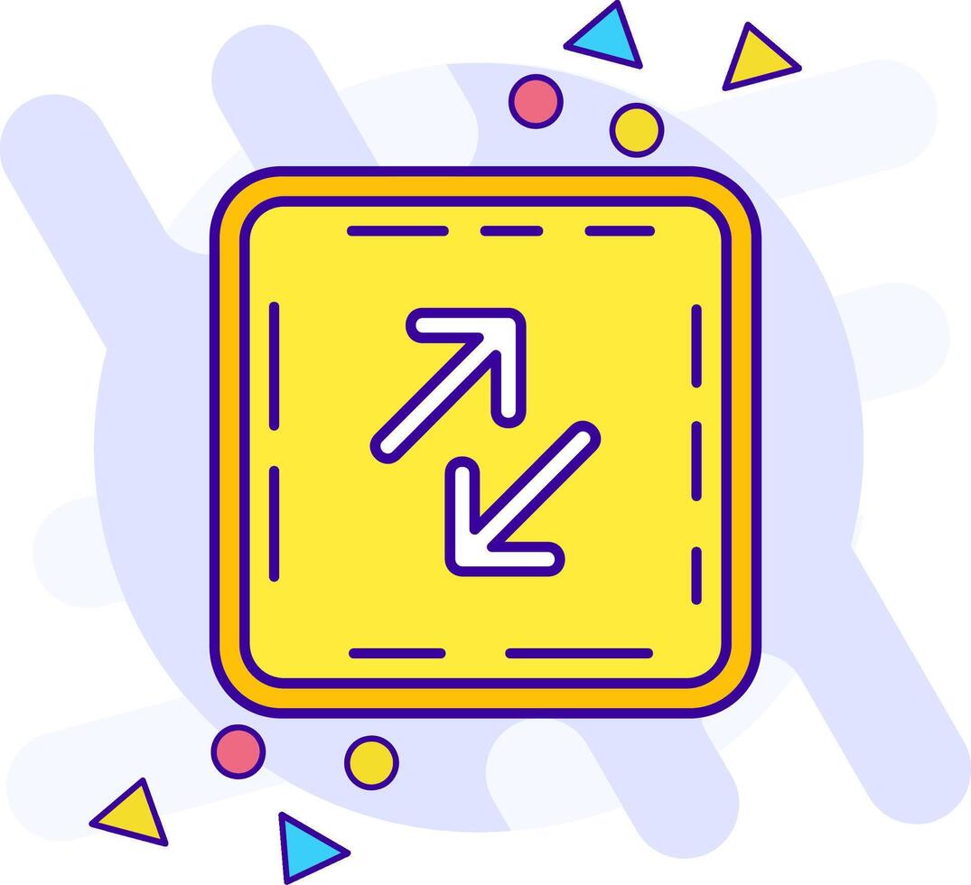 Swap freestyle Icon vector