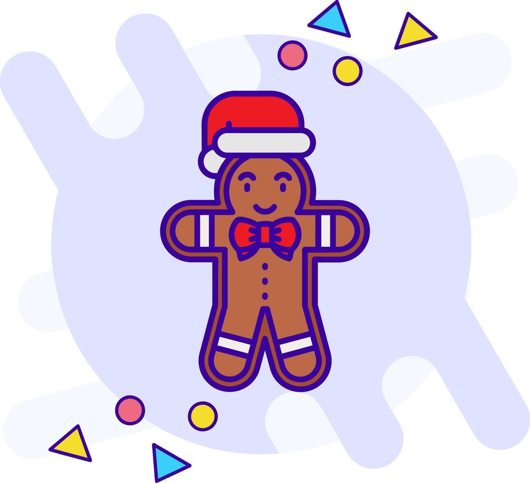 Gingerbread freestyle Icon vector