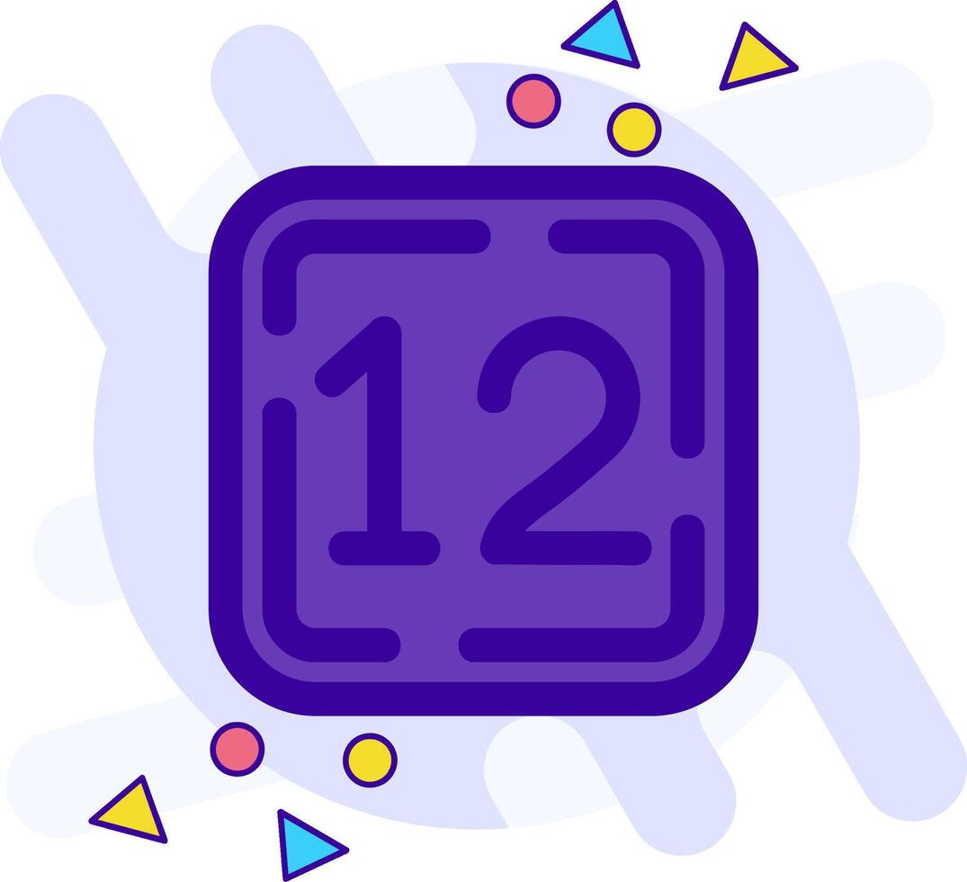 Twelve freestyle Icon vector