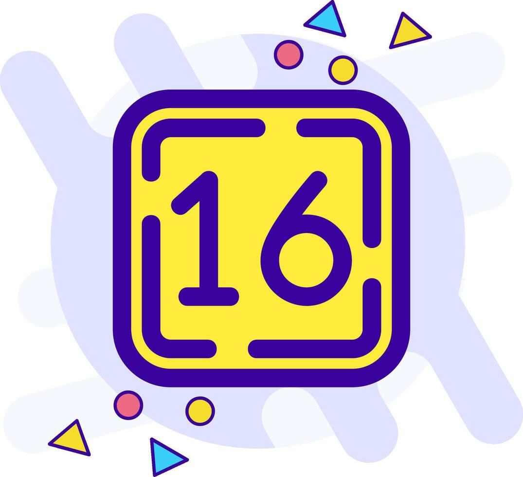 Sixteen freestyle Icon vector