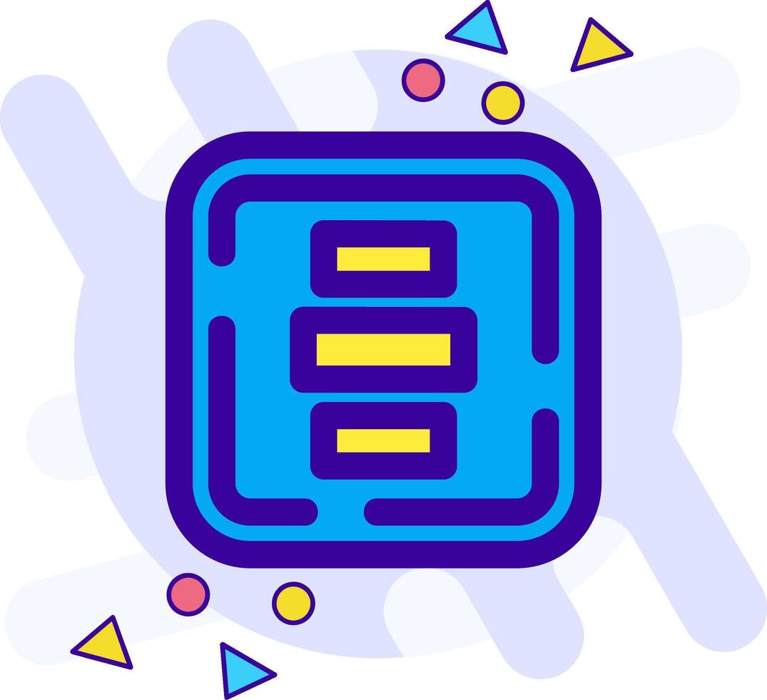 Horizontal Alignment freestyle Icon vector