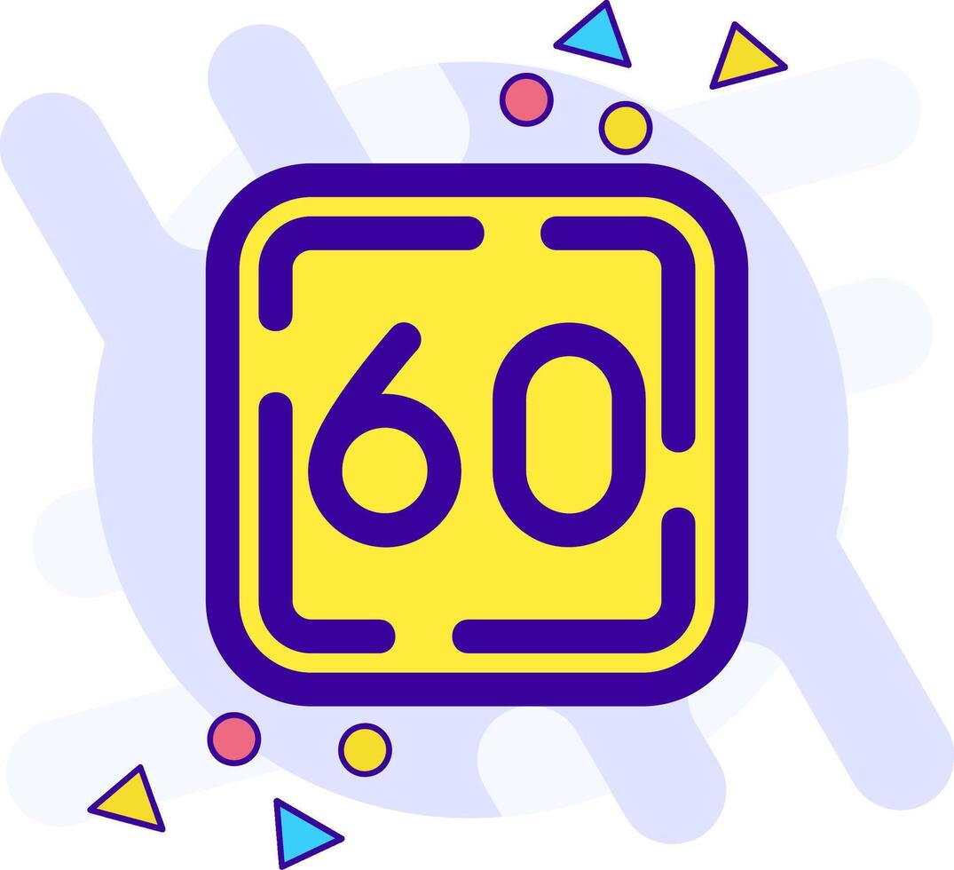 Sixty freestyle Icon vector