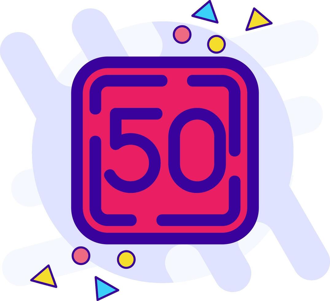 Fifty freestyle Icon vector