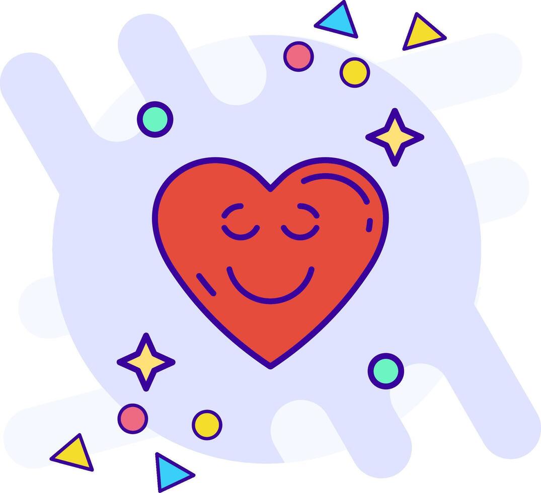 Relieved freestyle Icon vector