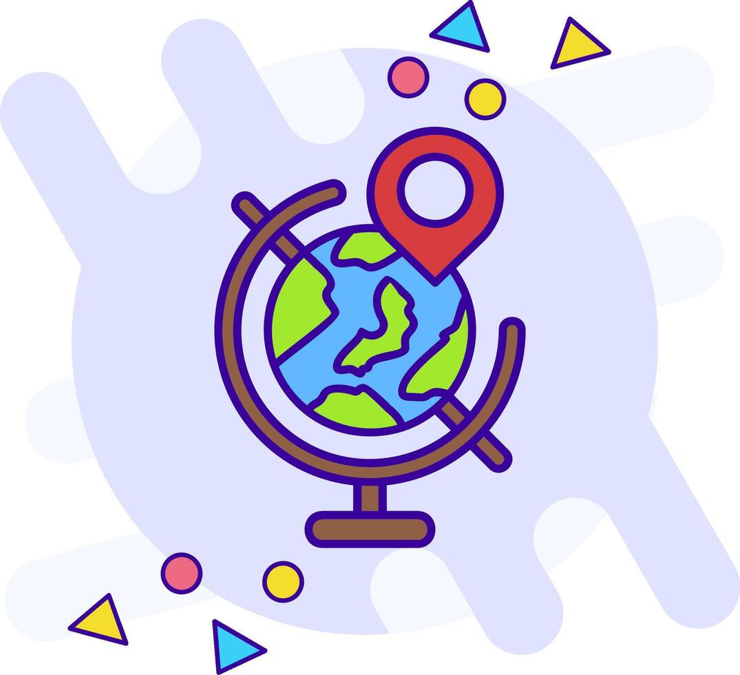 Globe freestyle Icon vector