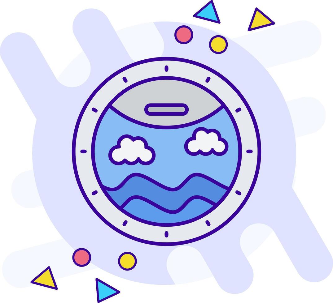 Porthole freestyle Icon vector