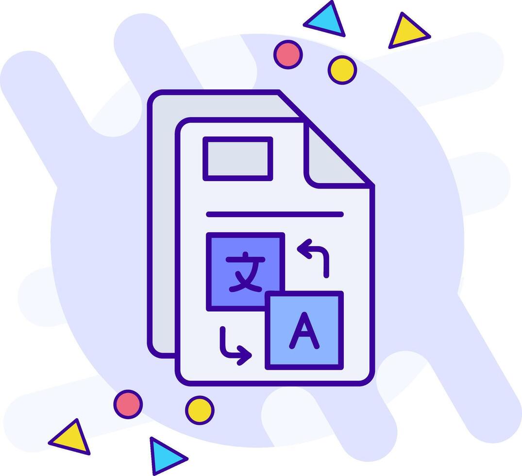 Translate freestyle Icon vector
