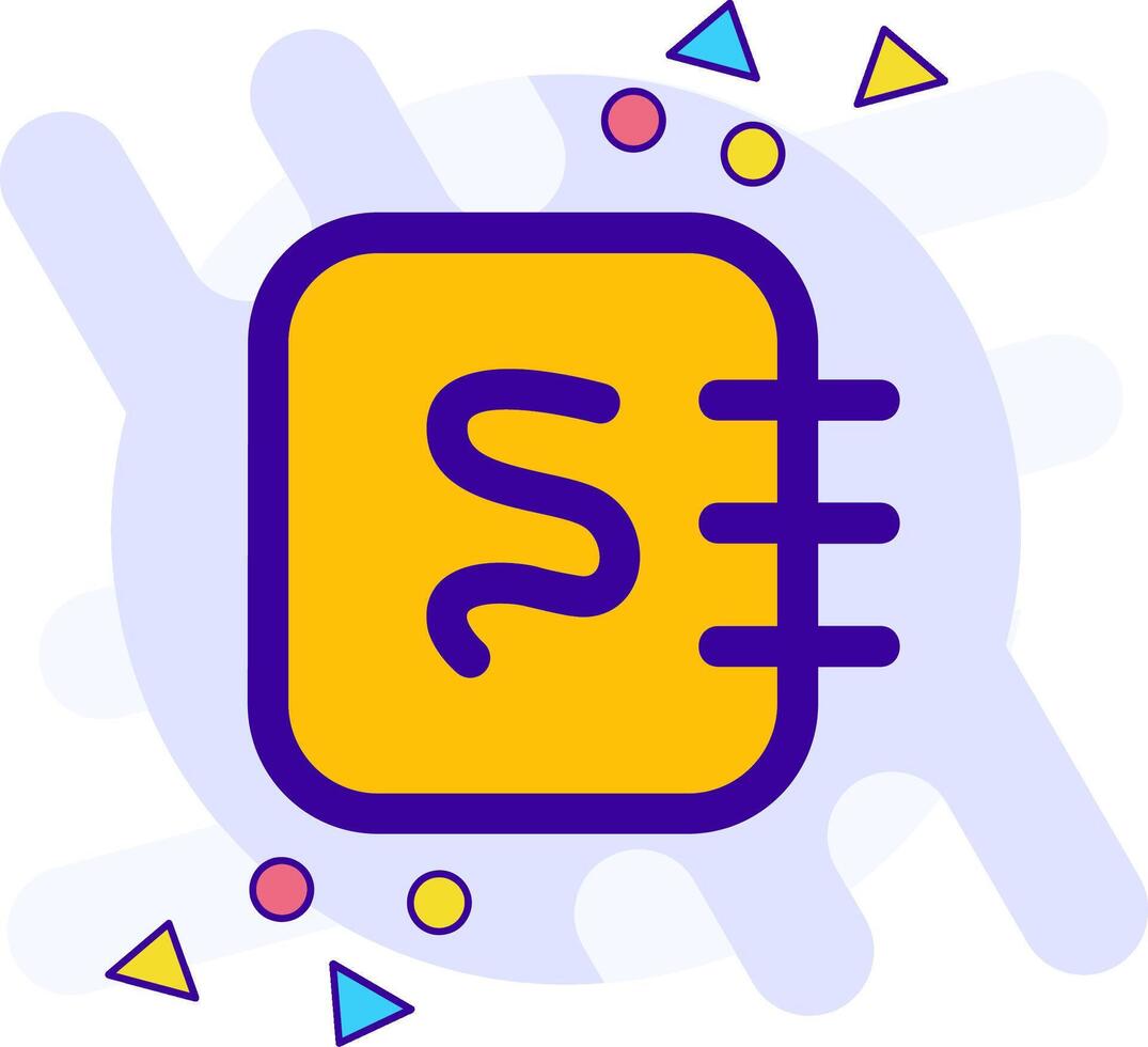 Notepad sketchpad freestyle Icon vector