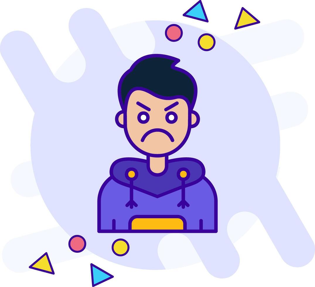Angry freestyle Icon vector