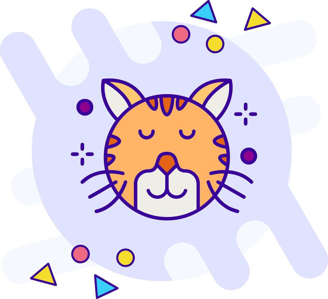 Relieved freestyle Icon vector