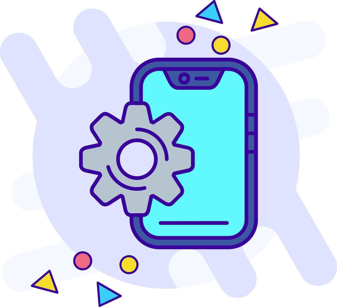 Setting freestyle Icon vector