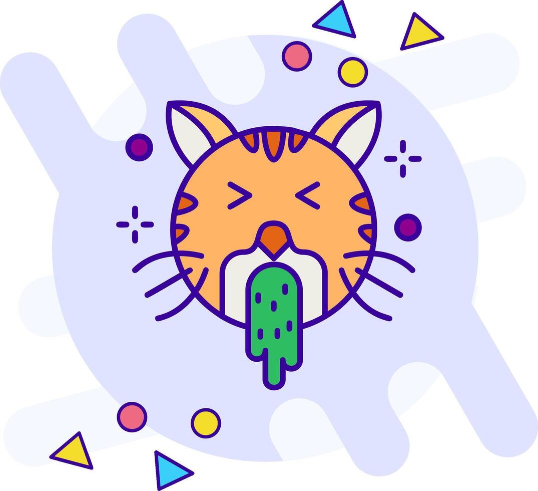 Vomit freestyle Icon vector