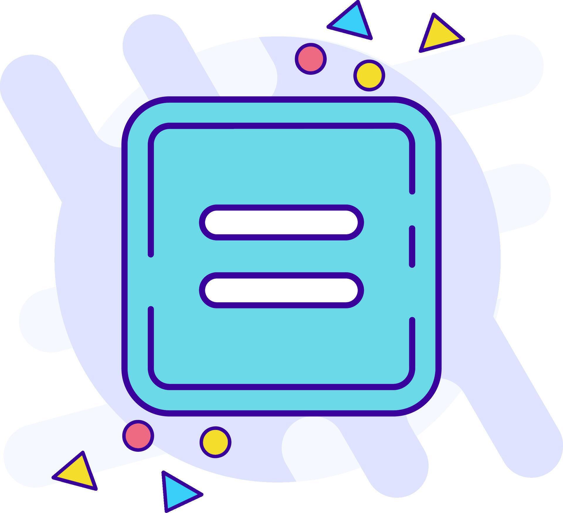 Equal freestyle Icon 38260999 Vector Art at Vecteezy