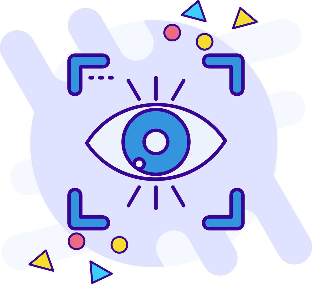 Eye freestyle Icon vector