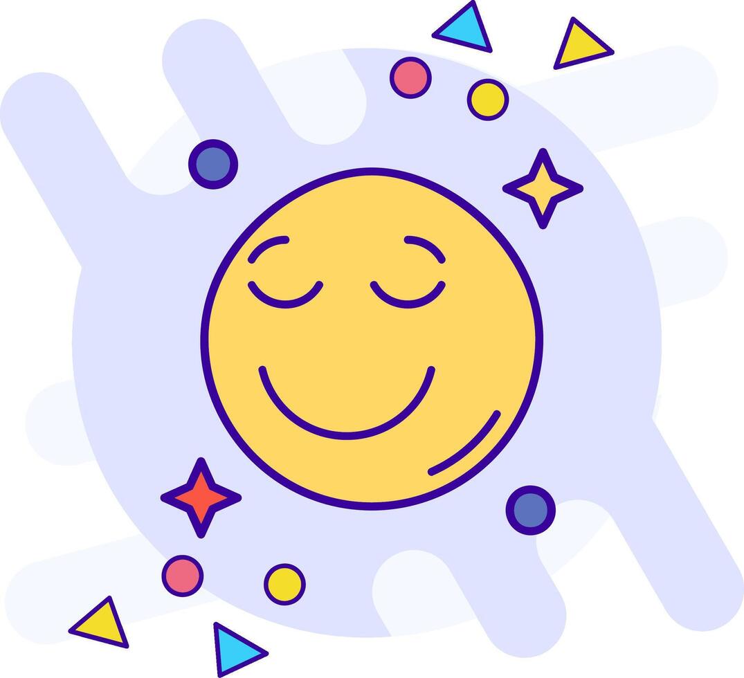 Relieved freestyle Icon vector