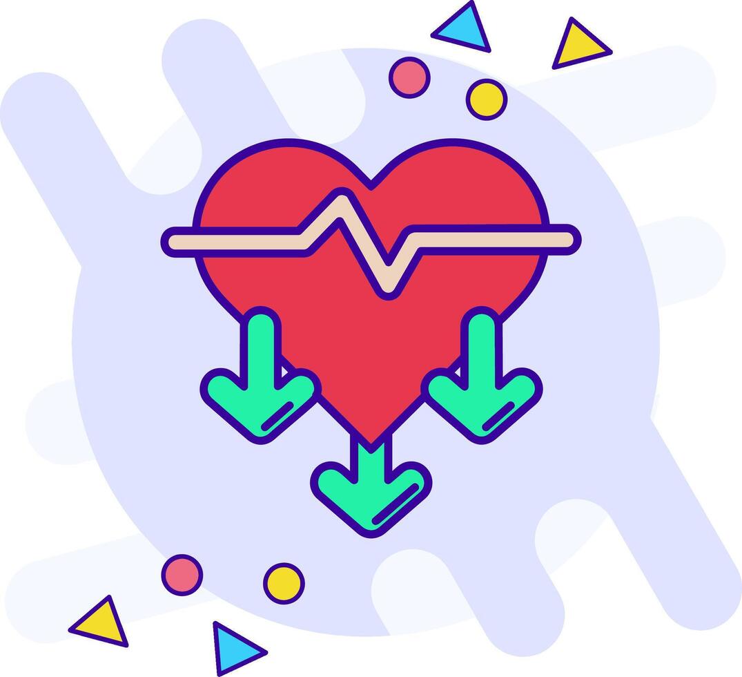 Heart rate freestyle Icon vector