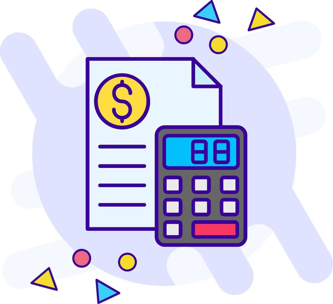 Calculator freestyle Icon vector