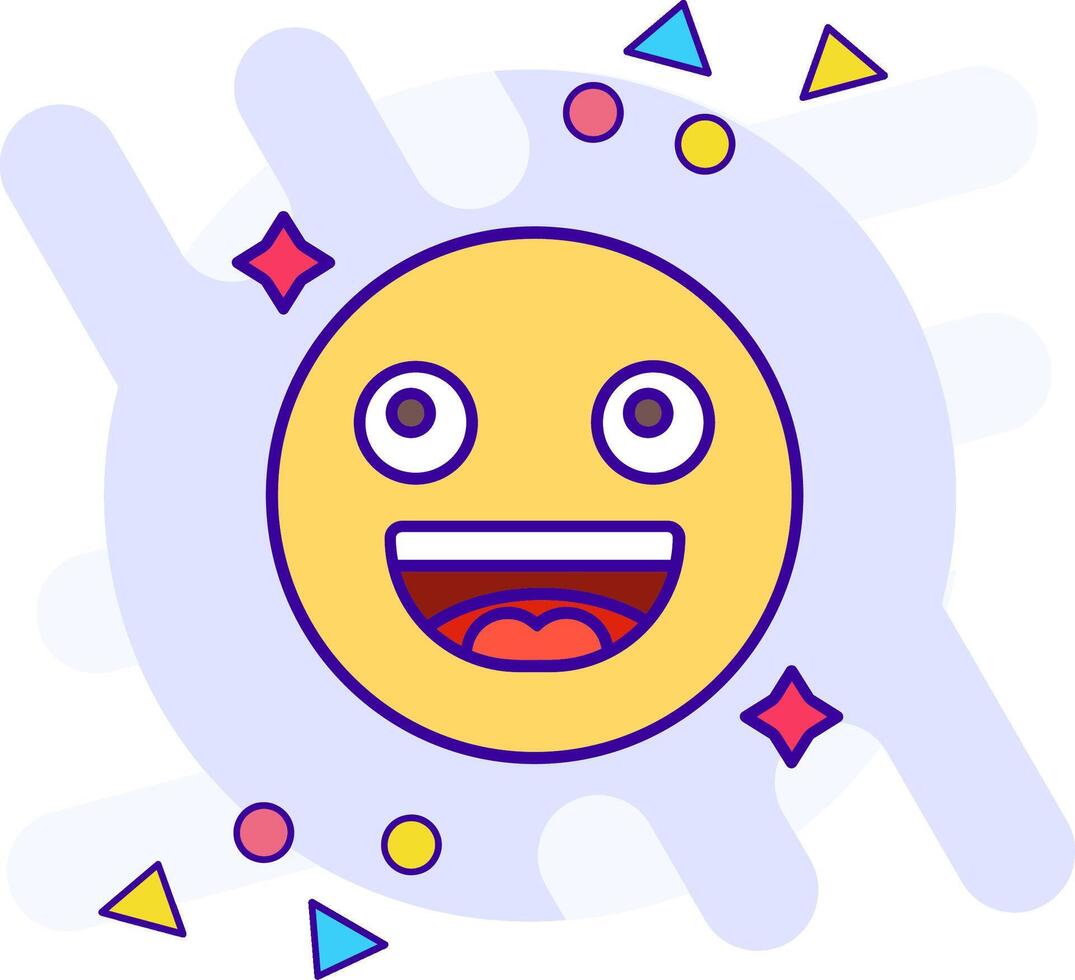 sonrisa estilo libre icono vector