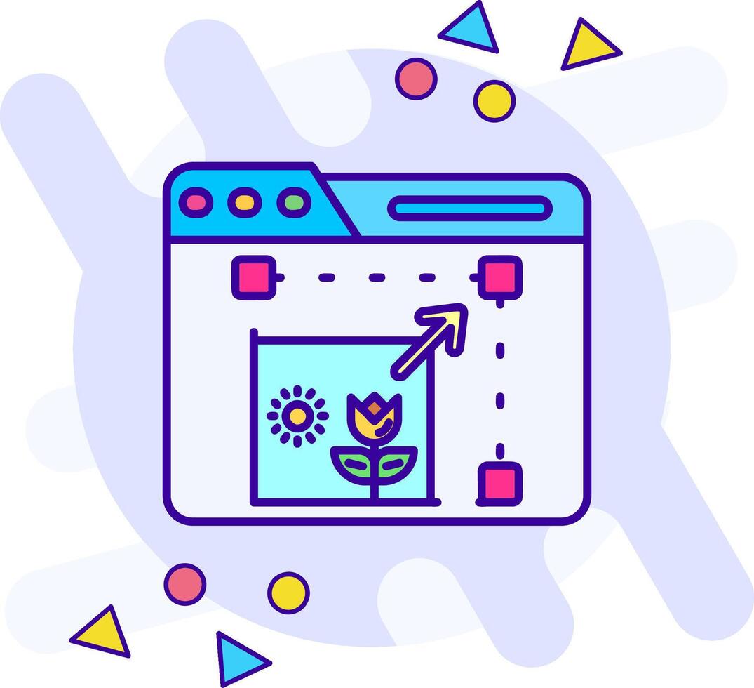 Resize freestyle Icon vector