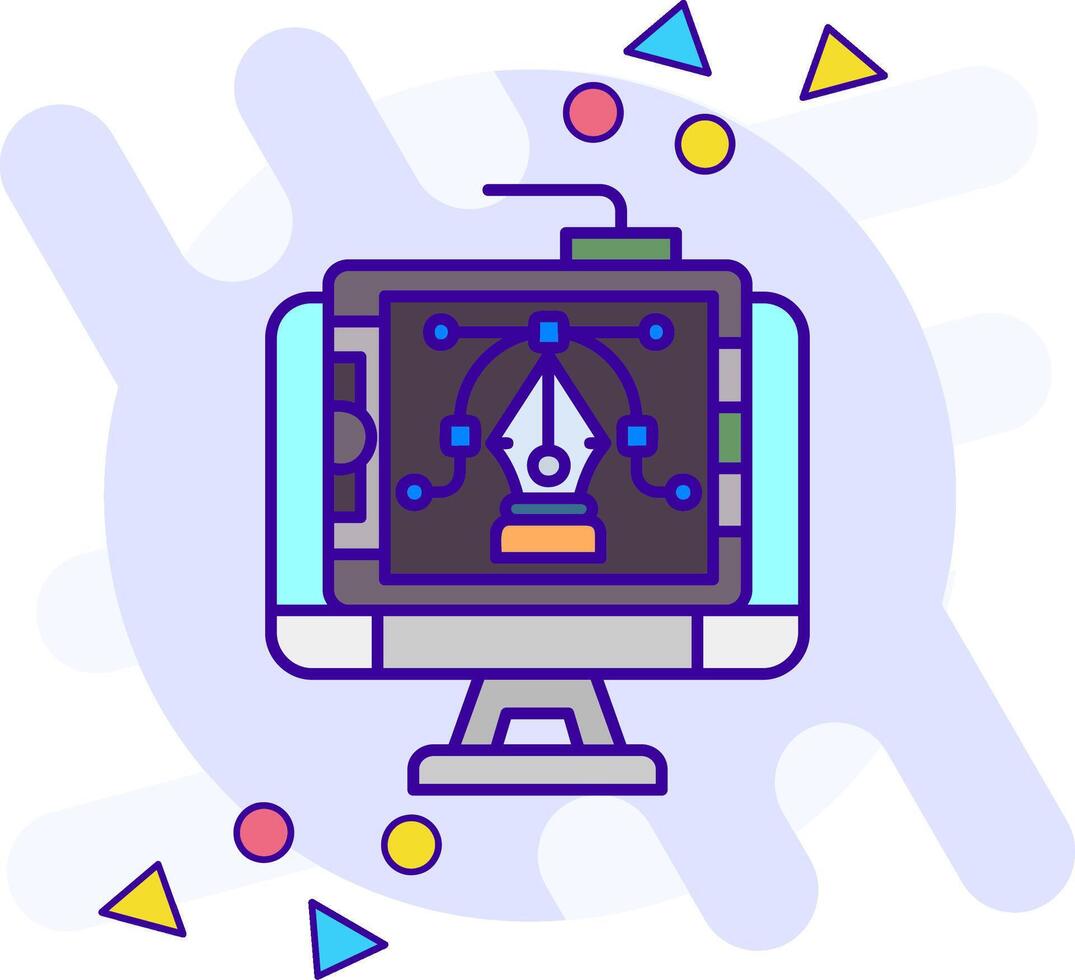 Graphic design freestyle Icon vector