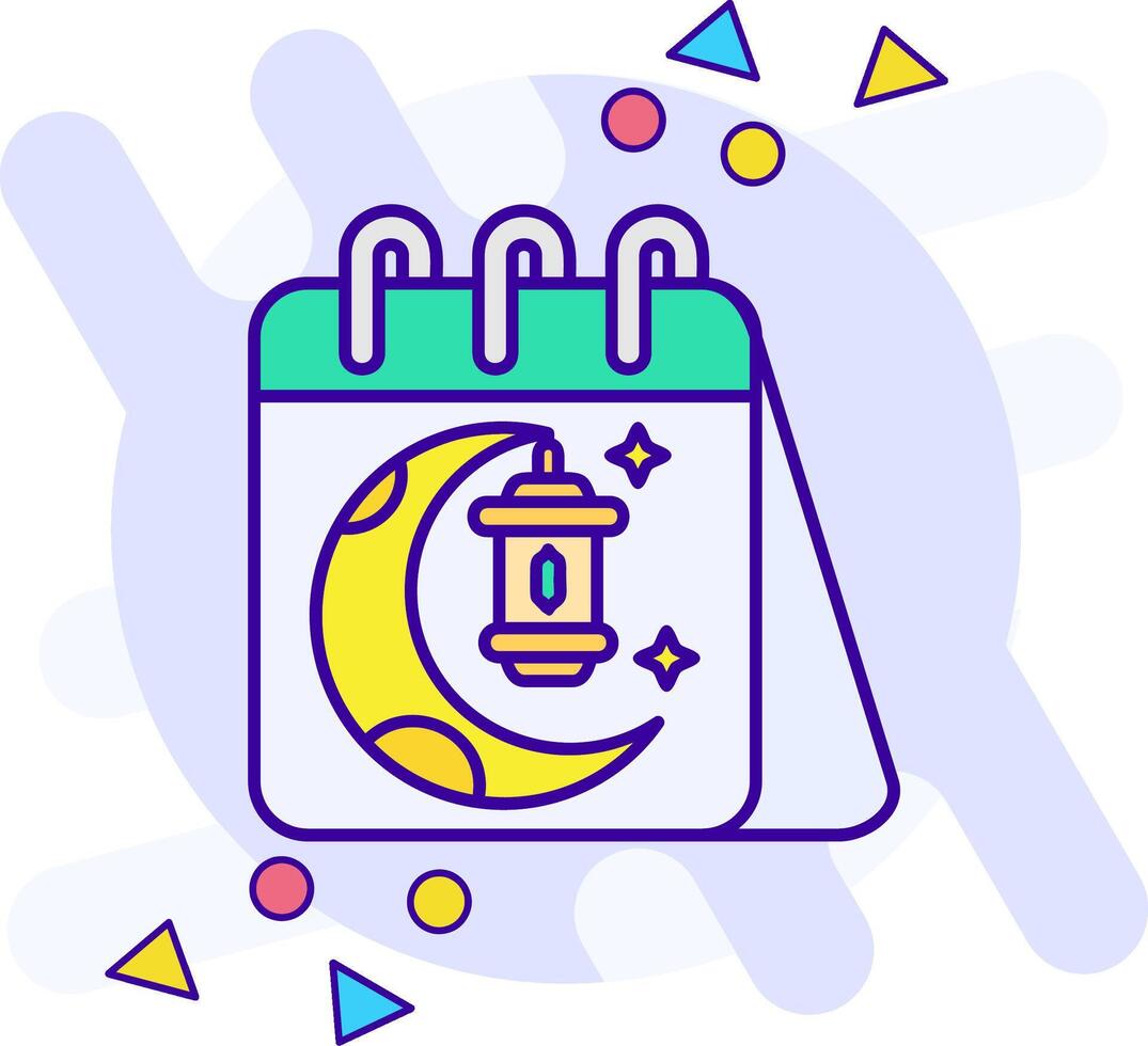 Calendar freestyle Icon vector