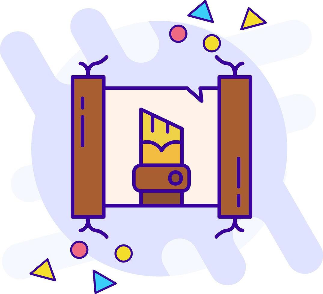 Caligraphy freestyle Icon vector