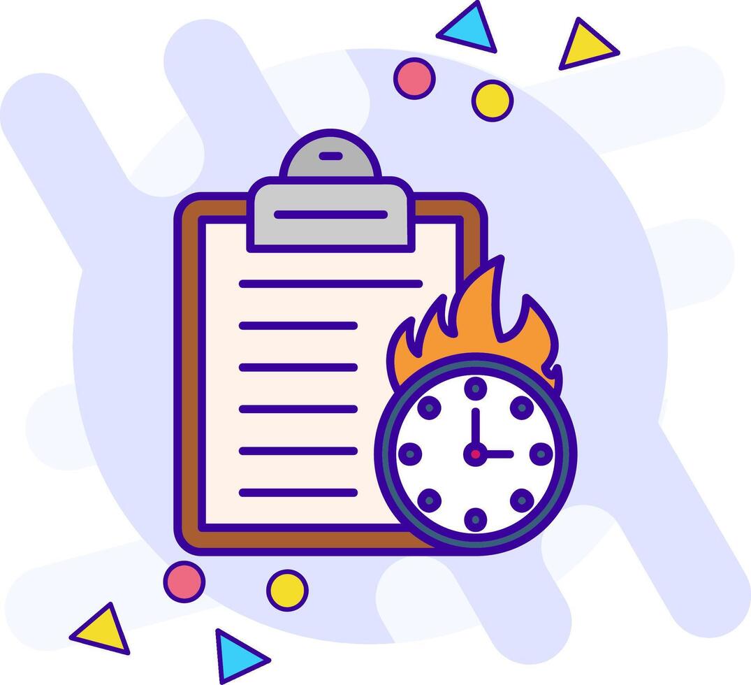 Deadline freestyle Icon vector