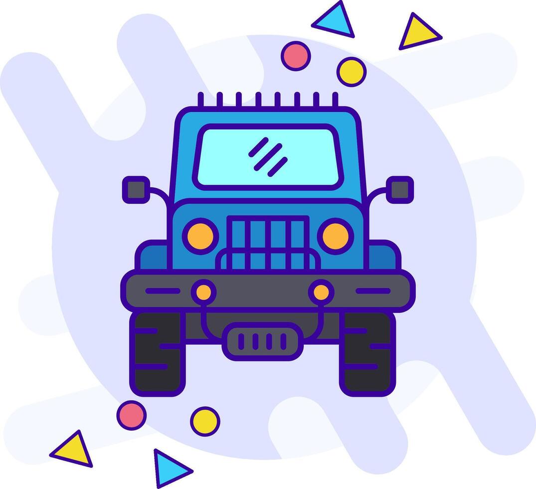 Jeep freestyle Icon vector