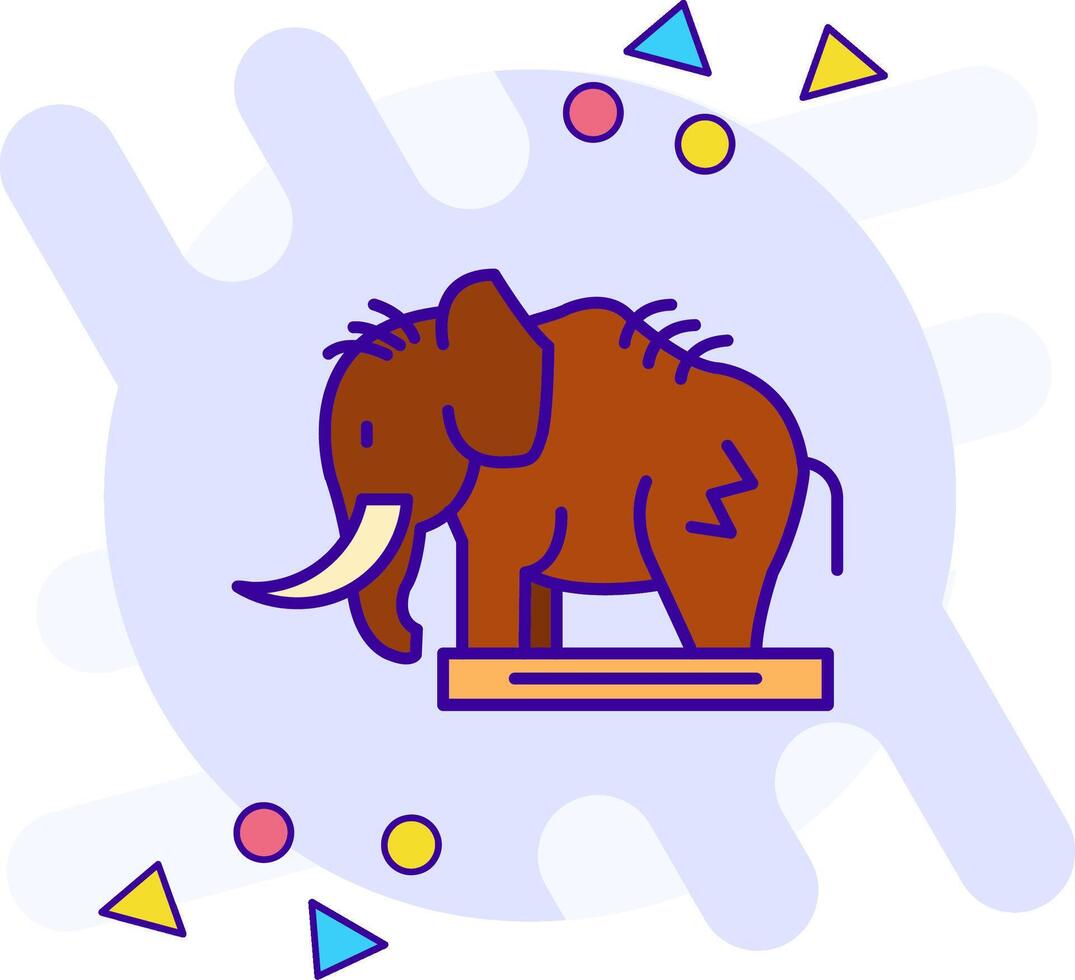 mamut estilo libre icono vector