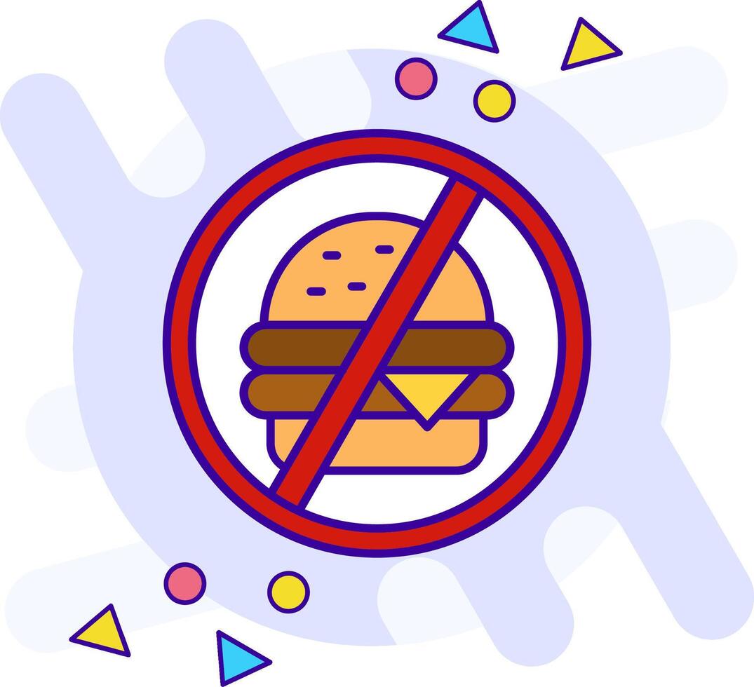 No food freestyle Icon vector