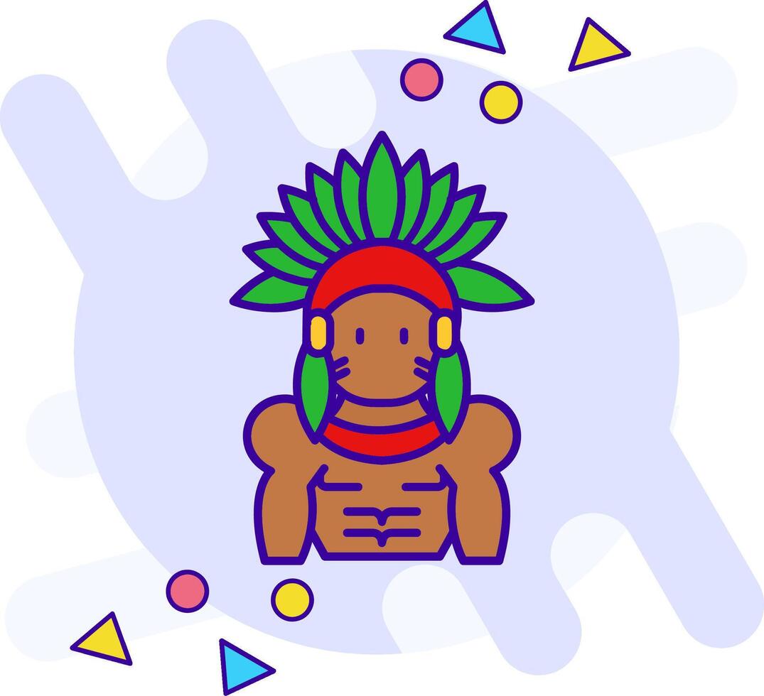 indio estilo libre icono vector