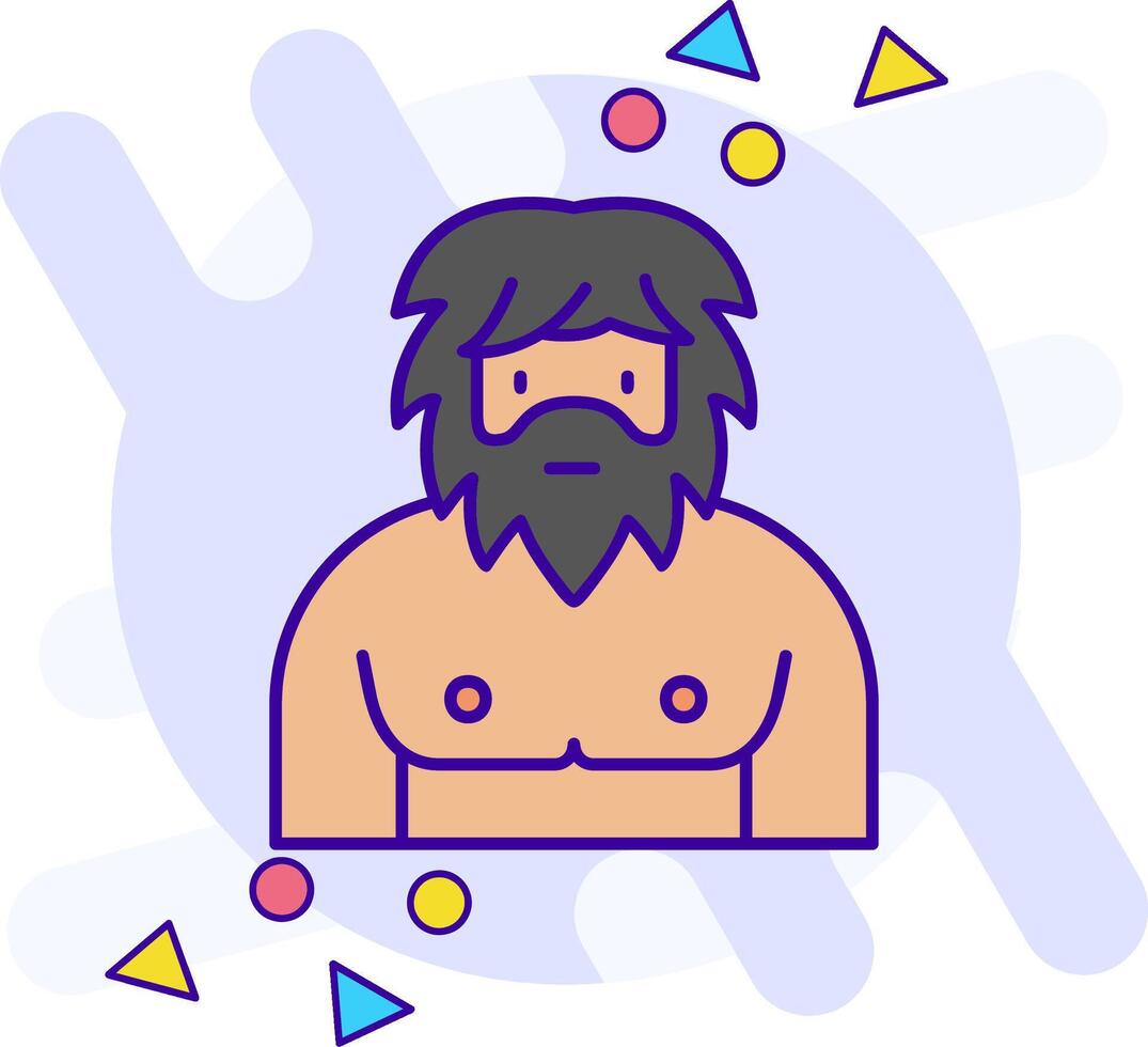 hombres estilo libre icono vector