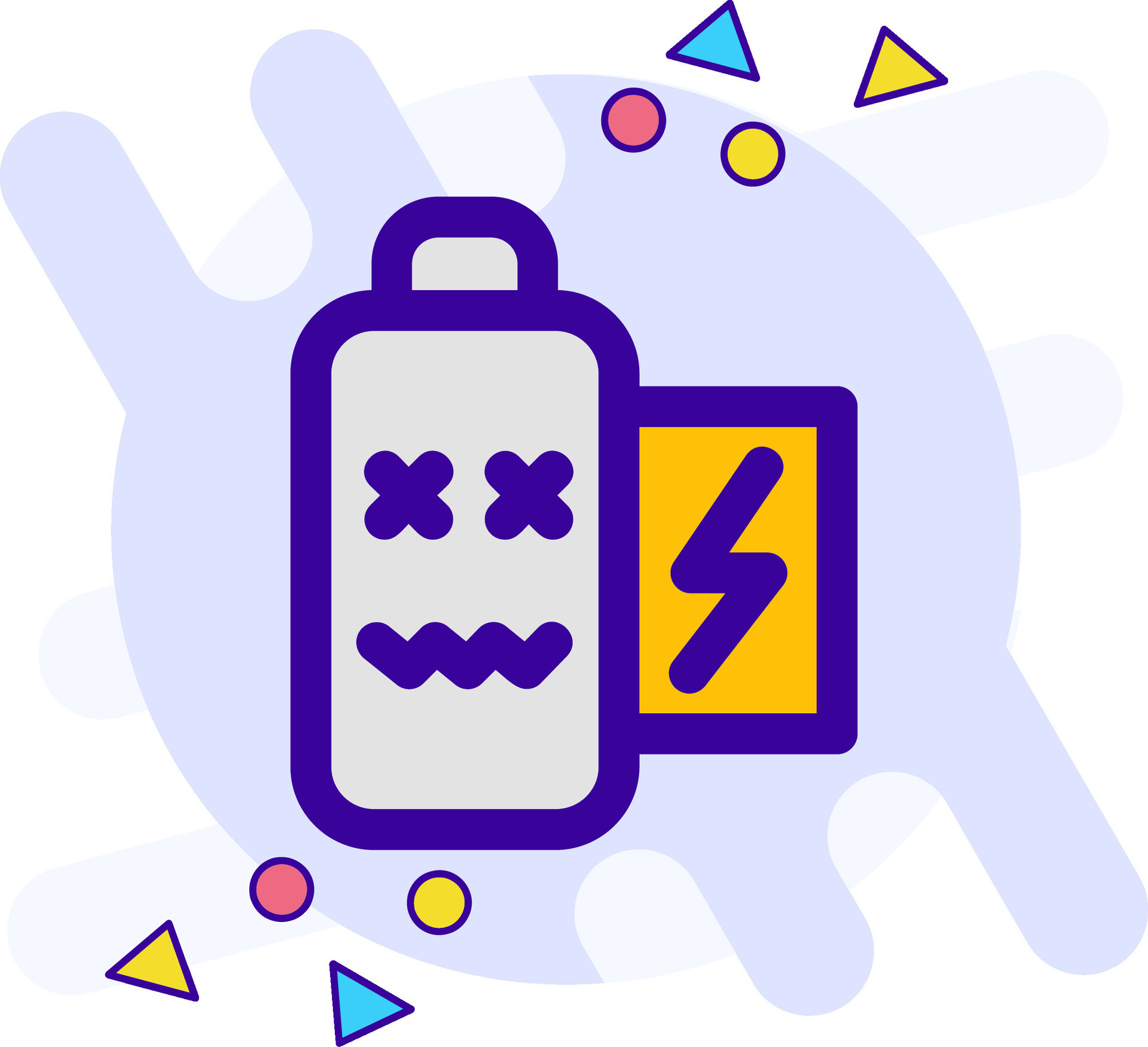 Battery dead freestyle Icon 38262057 Vector Art at Vecteezy